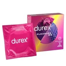 Презервативи Durex Pleasure Me з рельєфною поверхнею та опуклостями 3 шт ЄС
