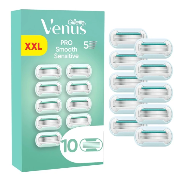 Змінні касети (леза) Gillette Venus Pro Smooth Sensitive 10 шт ЄС
