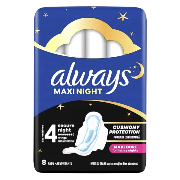 Нічні прокладки Always Maxi Night із крильцями 8 шт ЄС