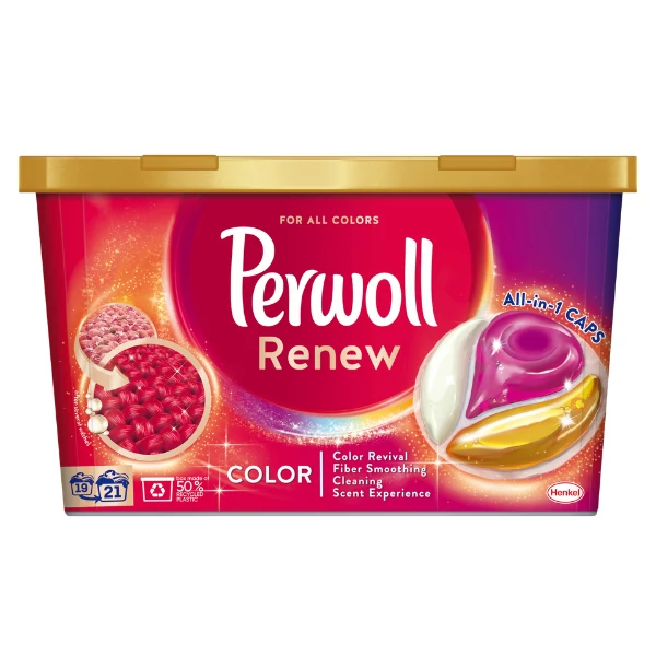 Капсули для прання Perwoll Renew Color All in One 21 шт ЄС