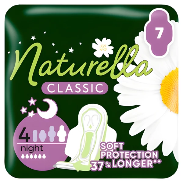 Прокладки Naturella Classic 4 Night 7 шт ЄС