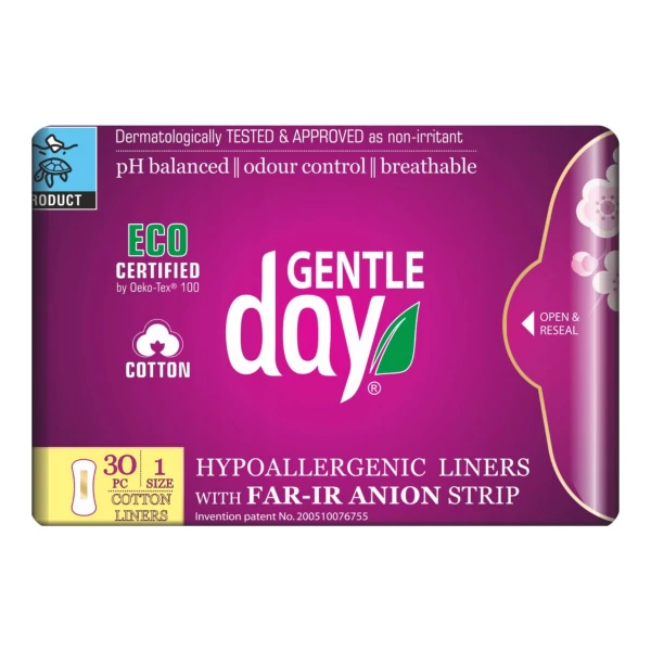 Щоденні прокладки Gentle Day з аніонними смужками 30 шт ЄС