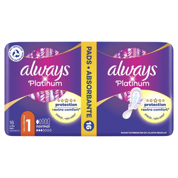Прокладки Always Platinum Normal 1 16 шт ЄС
