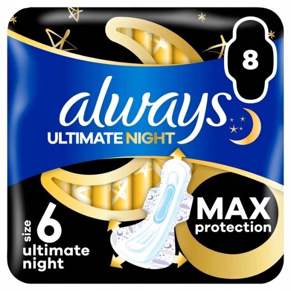 Прокладки Always Ultimate Night 8 шт ЄС