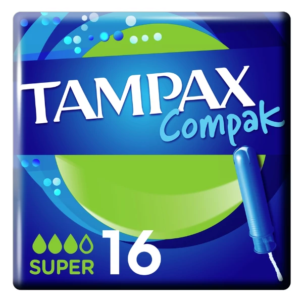 Тампони Tampax Compak 2в1 Super 16 шт. ЄС