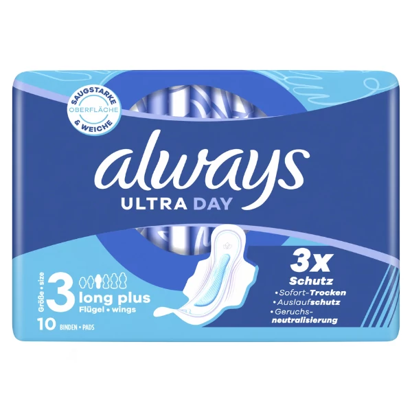 Гігієнічні прокладки Always Ultra Thin Long Plus 10 шт ЄС