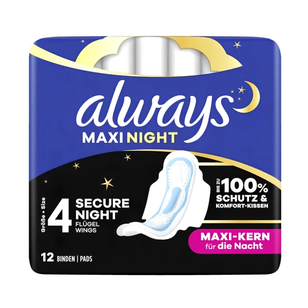 Гігієнічні прокладки Always Maxi Night 12 шт ЄС