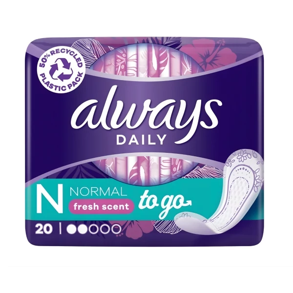 Щоденні прокладки Always Daily Normal To Go Fresh 20 шт ЄС