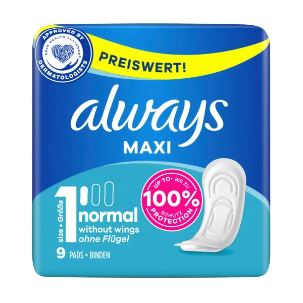 Гігієнічні прокладки Always Maxi Normal 9 шт ЄС