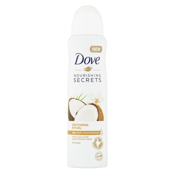 Антиперспірант-спрей Dove Restoring Ritual Coconut &amp; Jasmine 150 мл ЄС