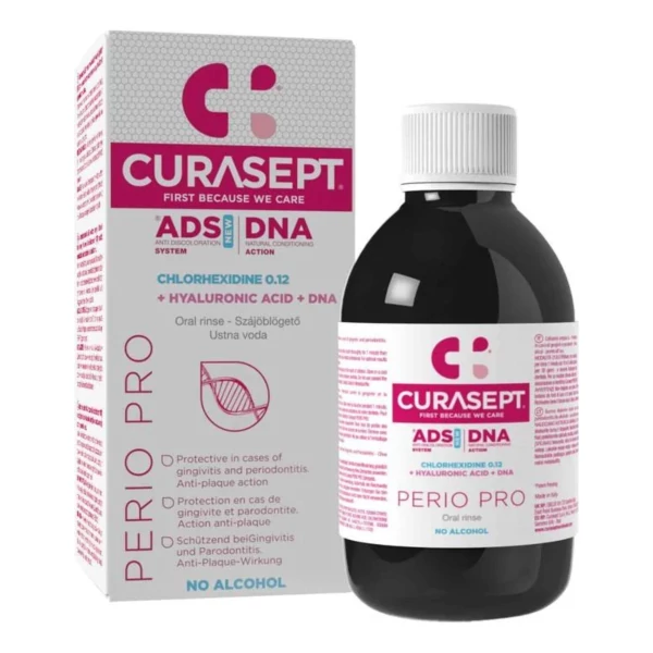 Ополіскувач для ротової порожнини Curasept ADS DNA Perio Pro з хлоргексидином 0,12% 200 мл ЄС